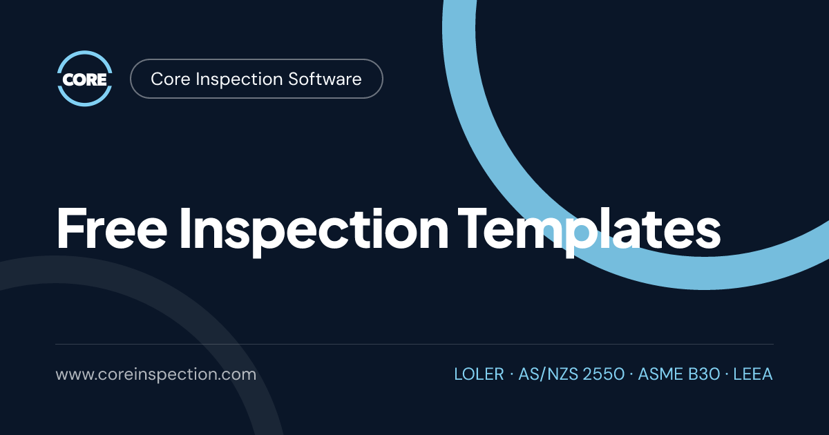 Free Inspection Templates | Core Inspection